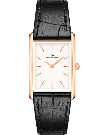 Daniel Wellington Bound Black Crocodile Rose Gold DW00100698